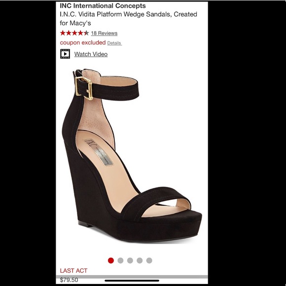 INC International Concepts Shoes - I.N.C. Vidita Platform Wedge Sandals